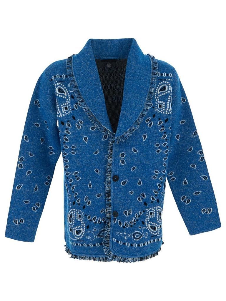 Bandana Jacquard Cardigan