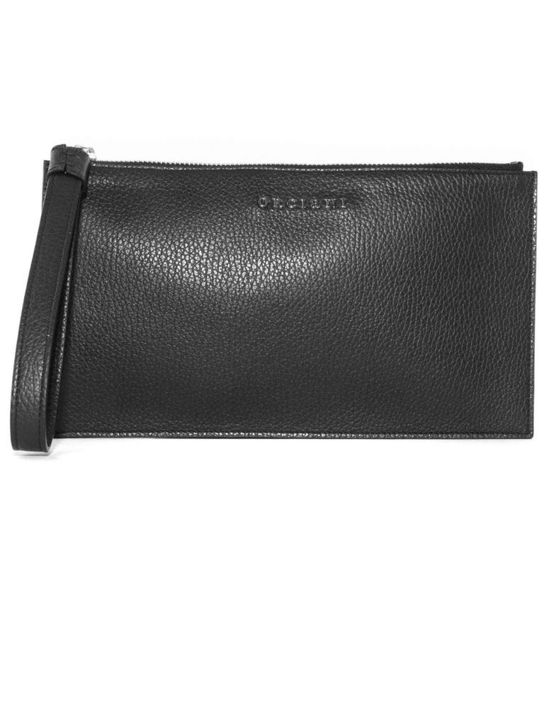 Micron Leather Pouch With Wristband