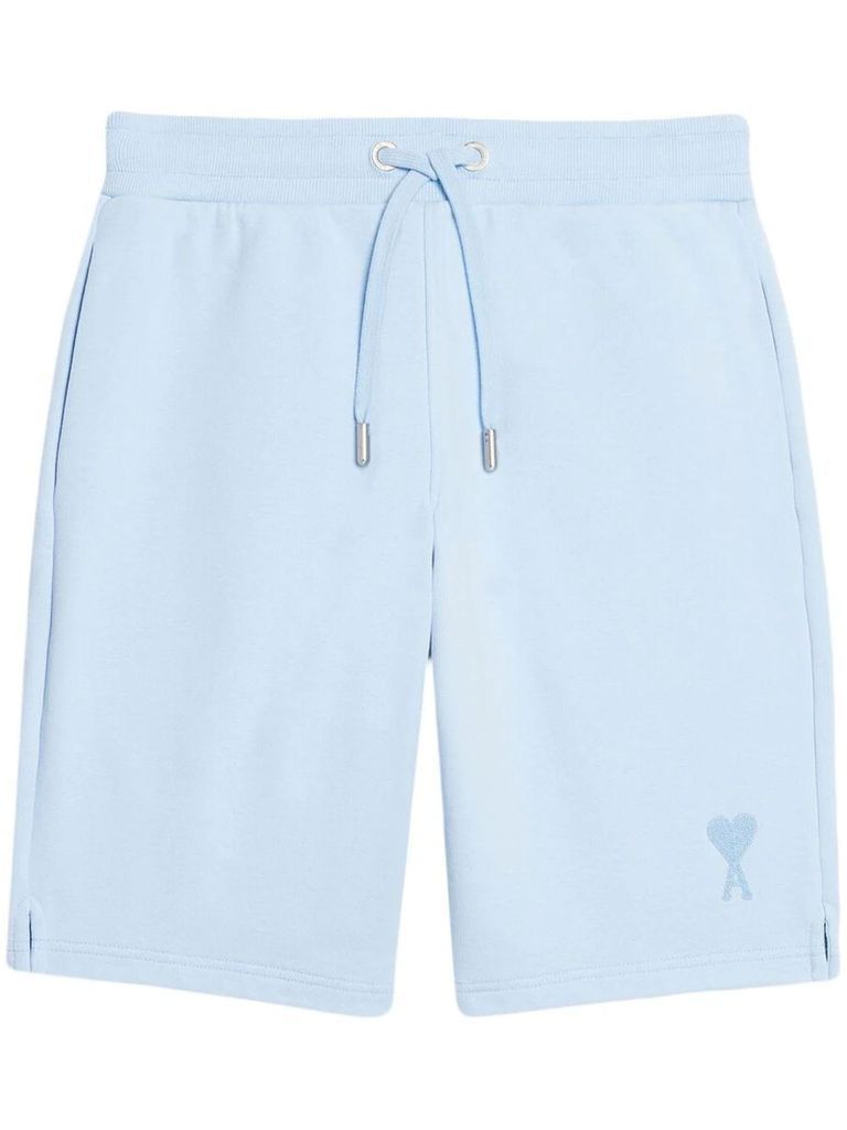 Blue Cotton Track Shorts