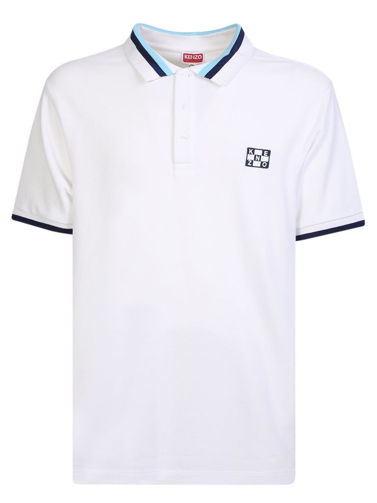 White Nautical Polo Shirt
