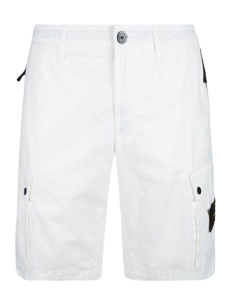 Logo Patched Cargo Shorts