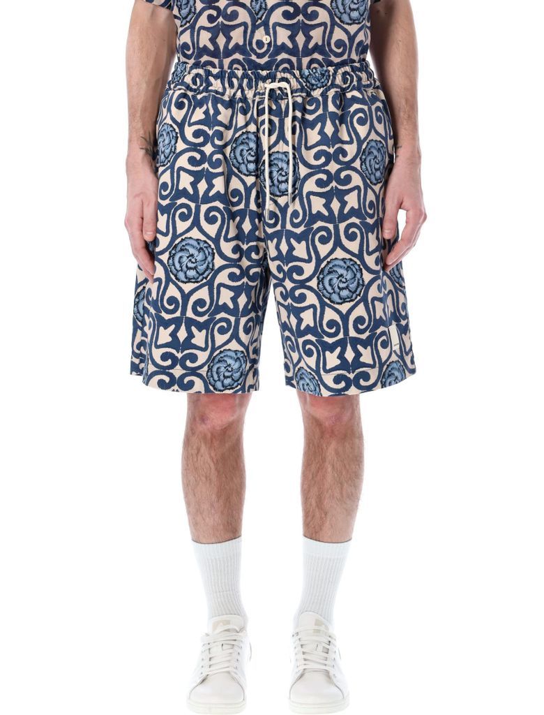 Majolica Print Shorts