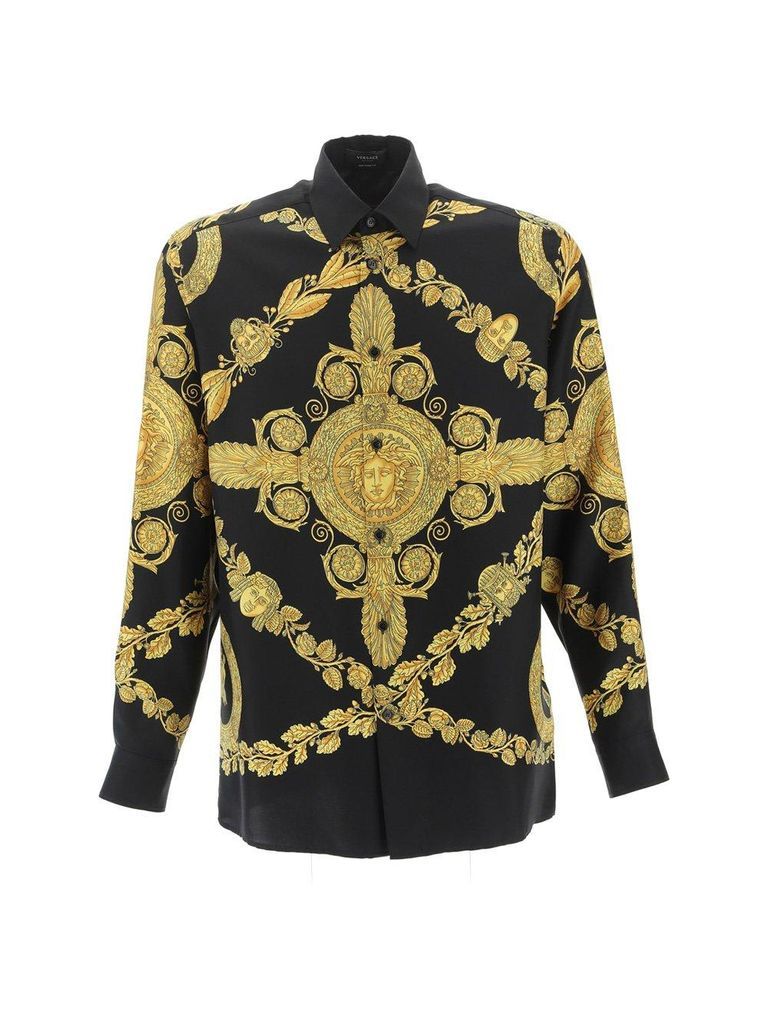 Baroque Pattern Long Sleeved Shirt