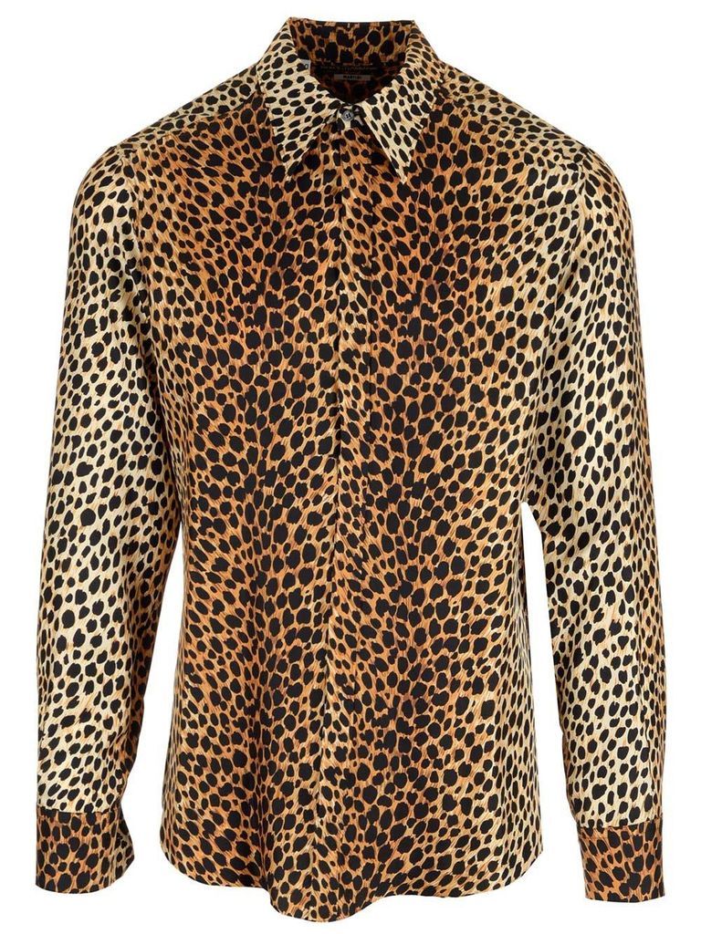 Leopard Print Buttoned Shirt
