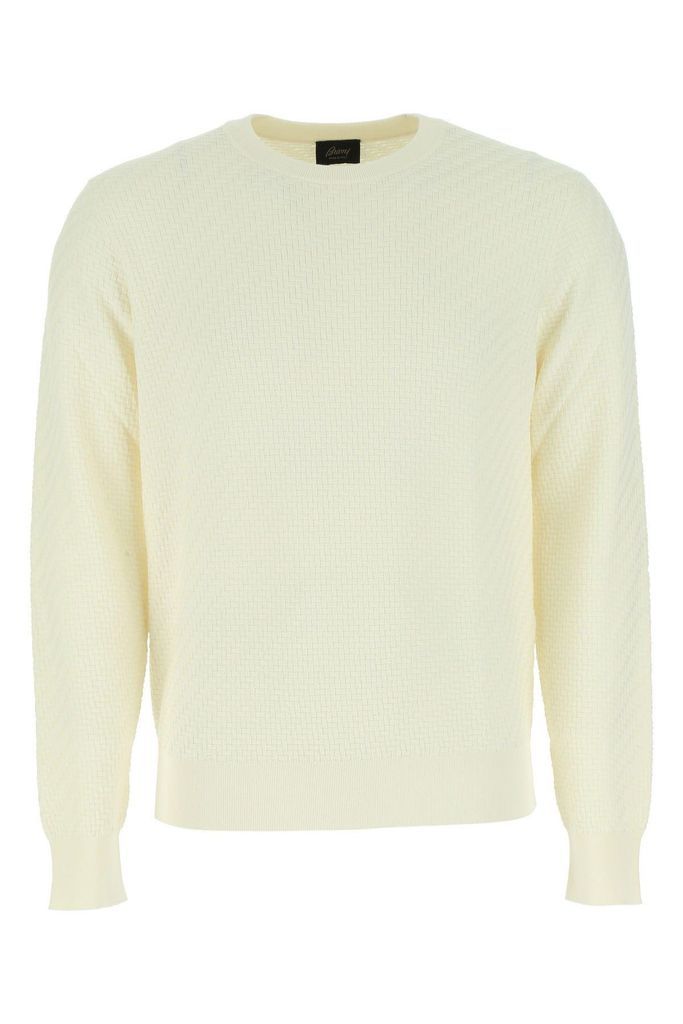 Ivory Cotton Blend Sweater