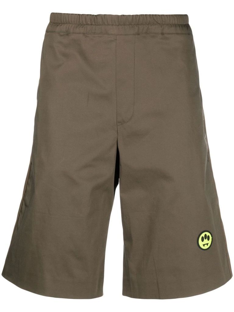 Brown Cotton Bermuda Shorts