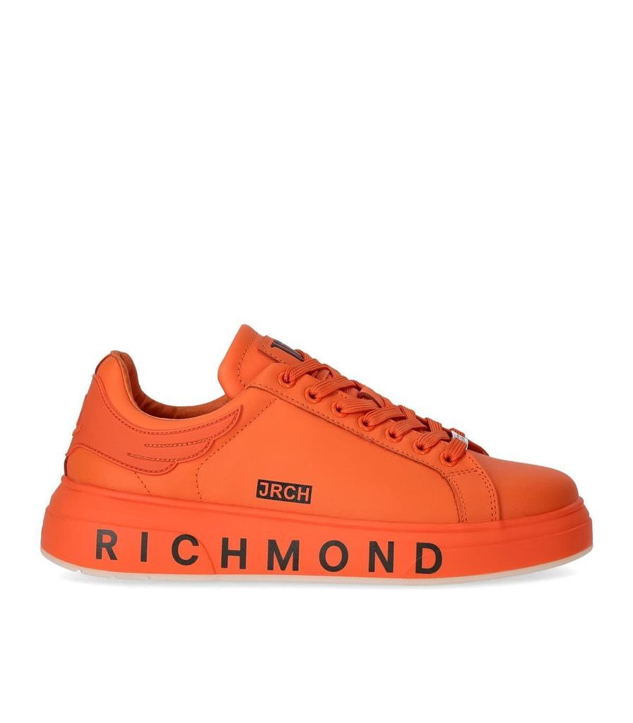 Orange Sneaker With Logo