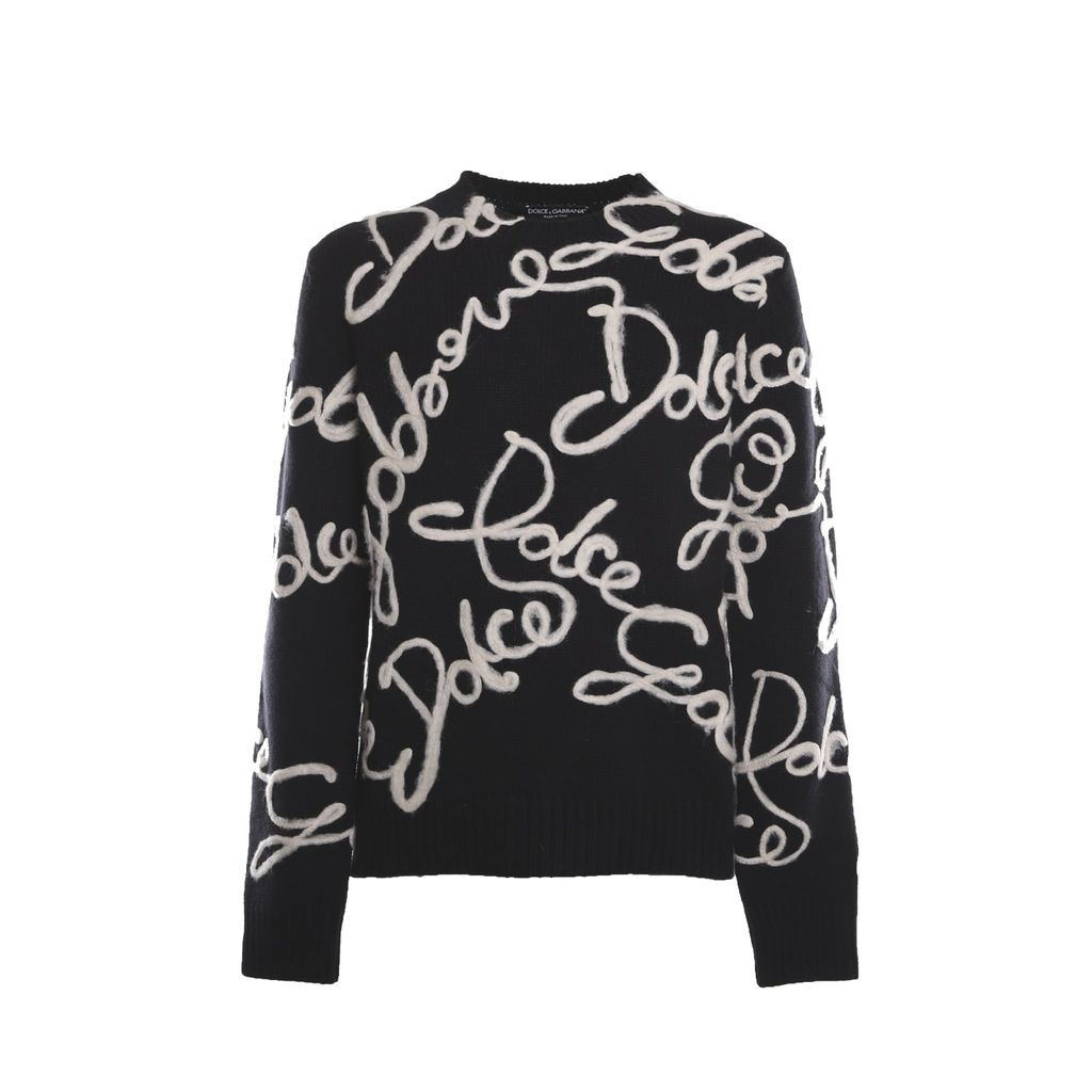 Wool And Cashmere Logo Sweater