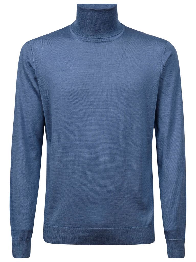 Cashmere & Silk Turtleneck Sweater