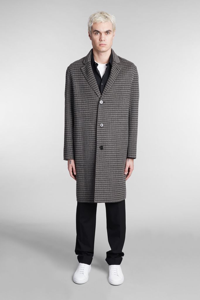 Coat In Black Wool