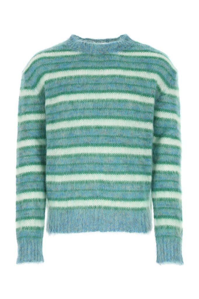 Embroidered Mohair Blend Sweater