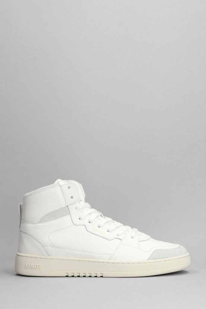 Dice Hi Sneakers In White Leather