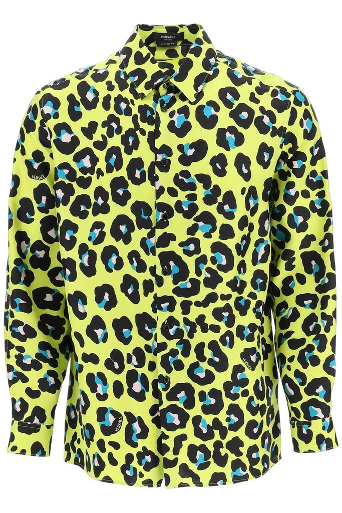 Daisy Leopard Silk Shirt