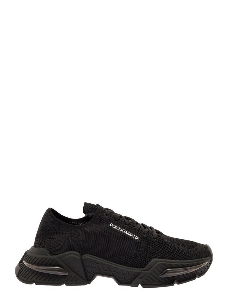 Black Daymaster Sneakers In Stretch Knit Man