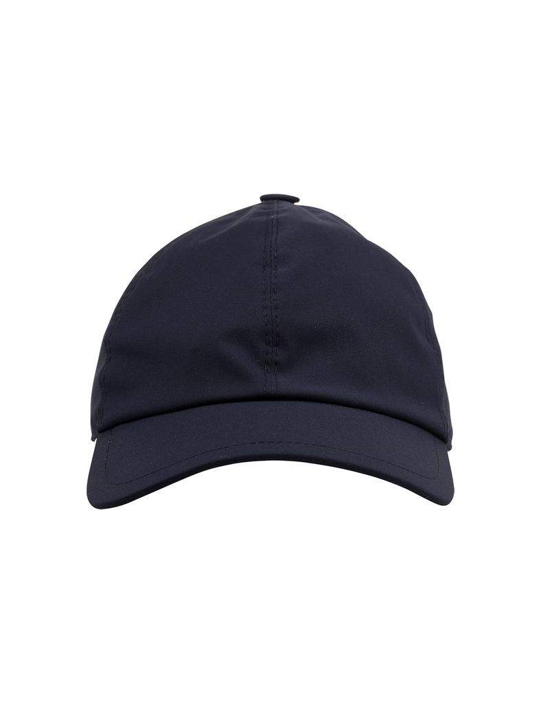 Man Navy Blue Technical Fabric Baseball Hat