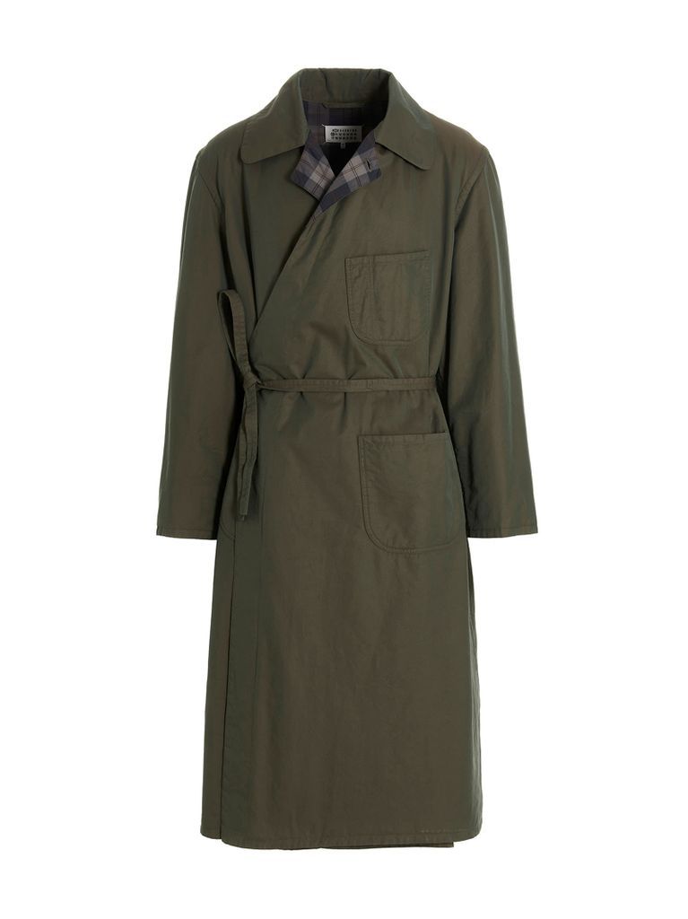 Cashmere Cotton Reversible Trench Coat