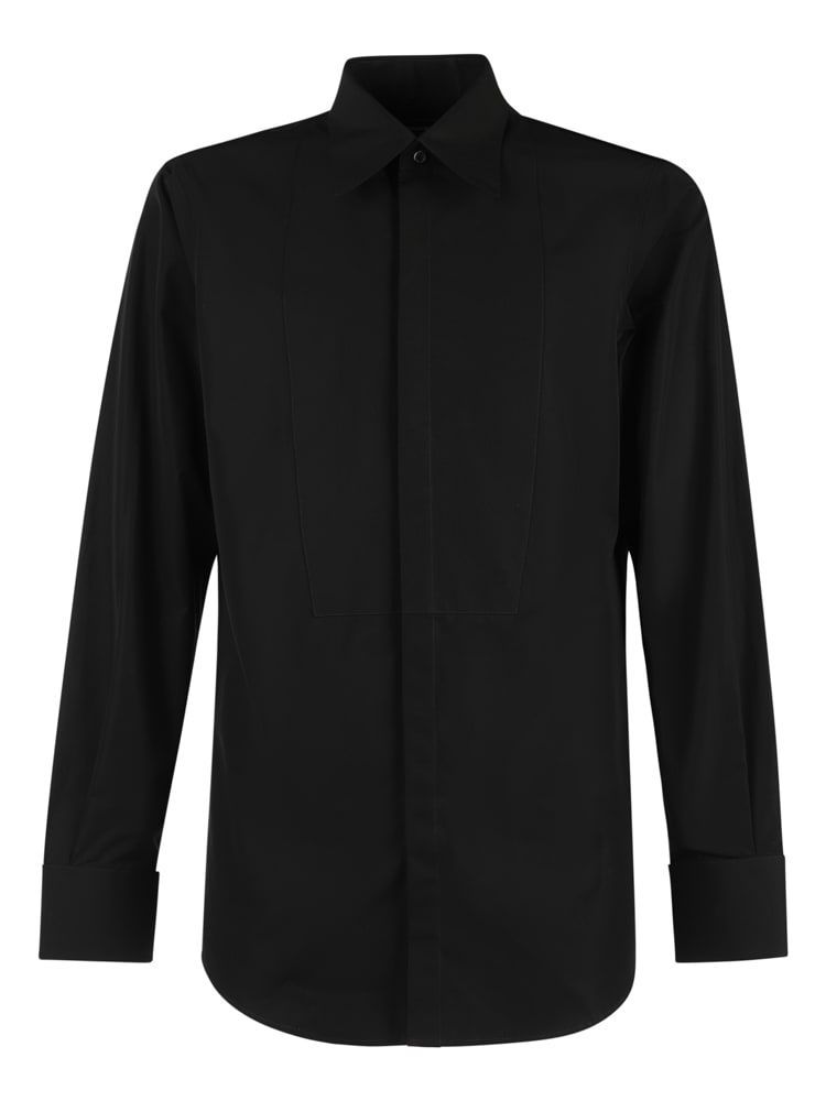 Black Cotton Popeline Shirt