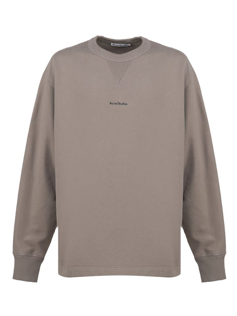 Over Cotton Sweatshirt With Front Logo