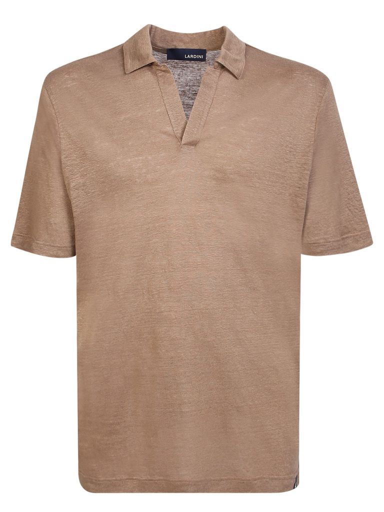 Linen Polo Light Brown Shirt