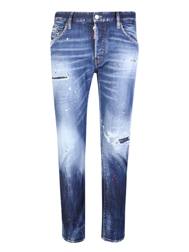 Faded Effect Skater Jeans