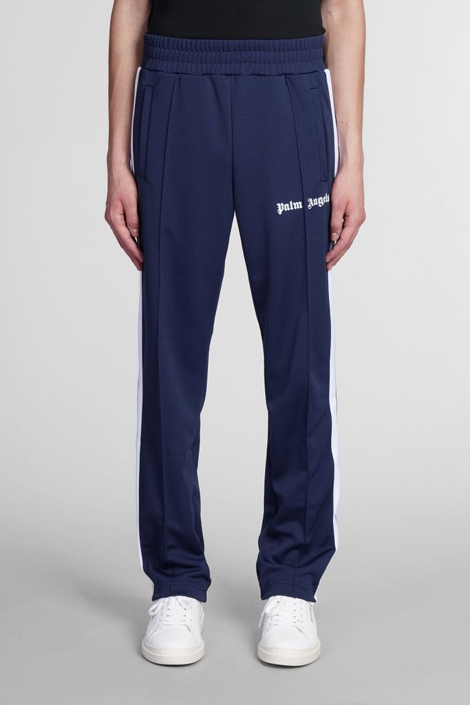 Pants In Blue Polyester