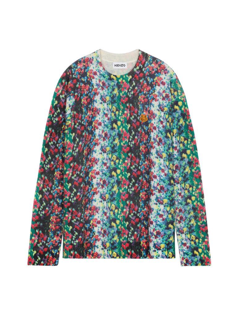 Blurred Flowers Sweater