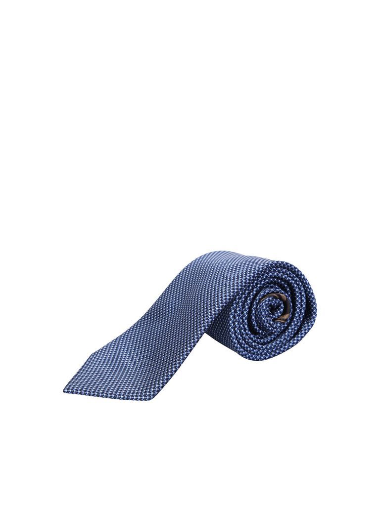 Blue Micro Motif Tie