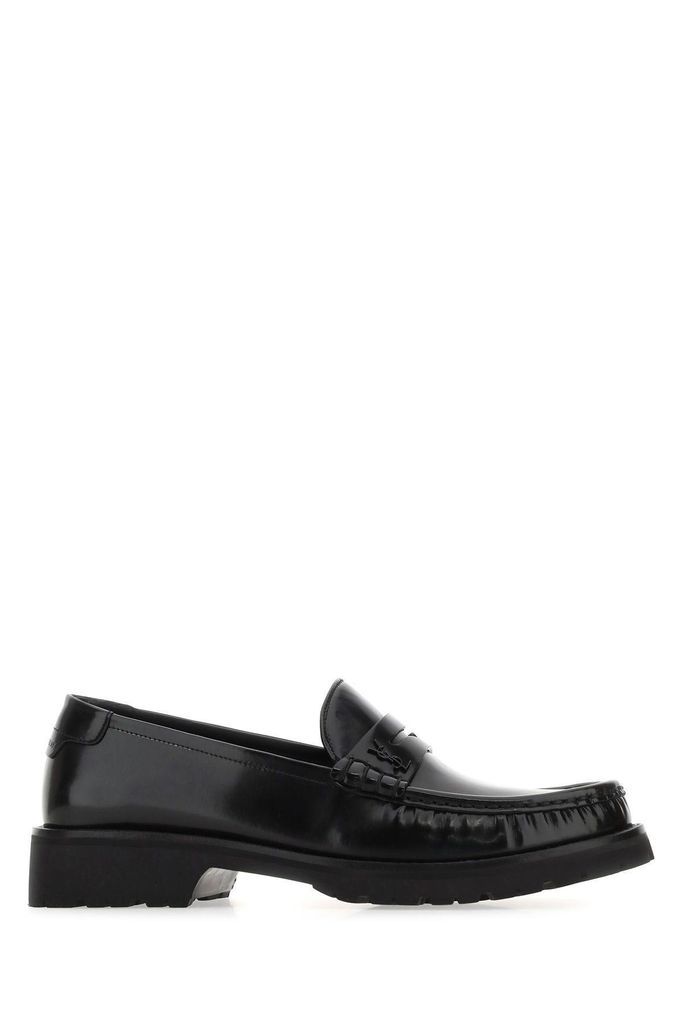 Black Leather Loafers