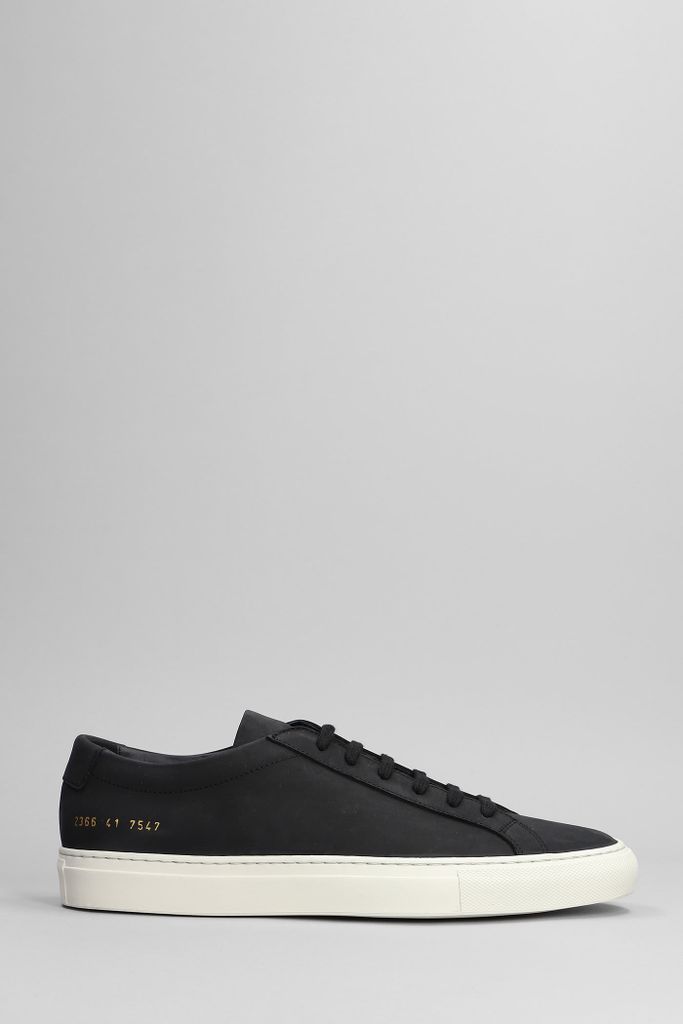 Achilles Sneakers In Black Nubuck