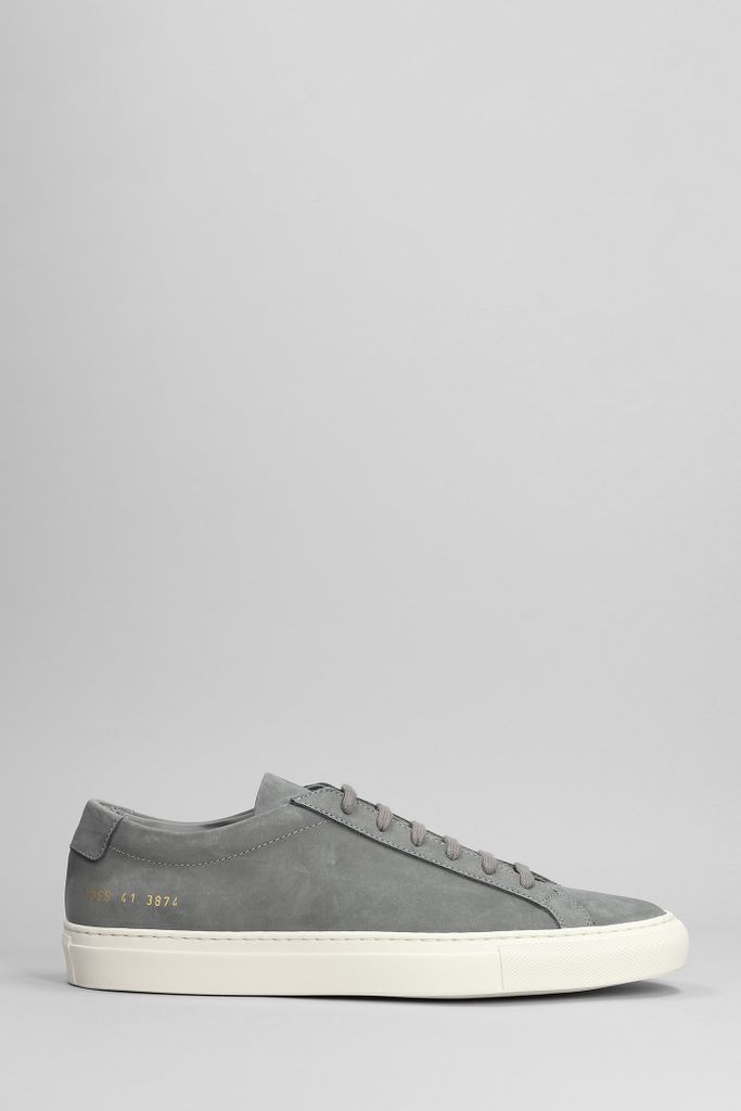 Achilles Sneakers In Grey Nubuck