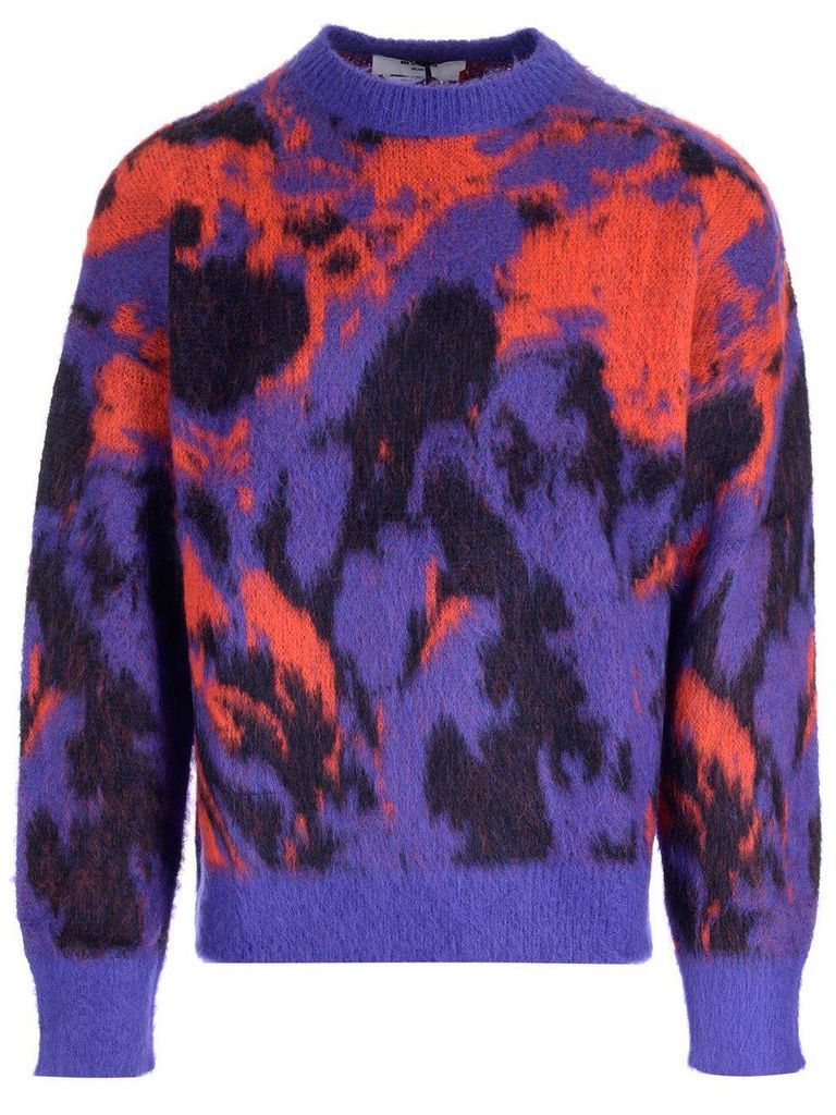 Abstract Graphic Jacquard Knit Jumper