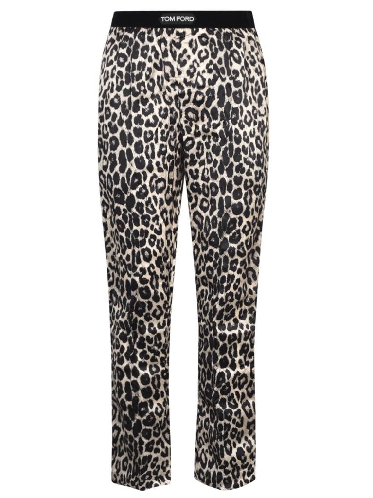 Silk Pajama Printed Trousers
