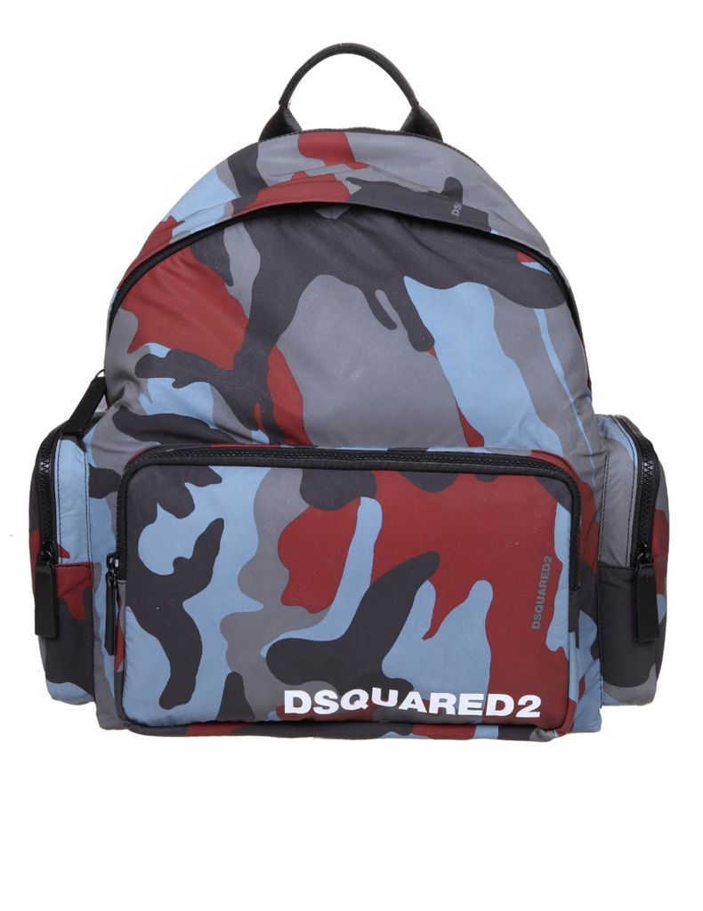 Backpack In Camouflage Fabric