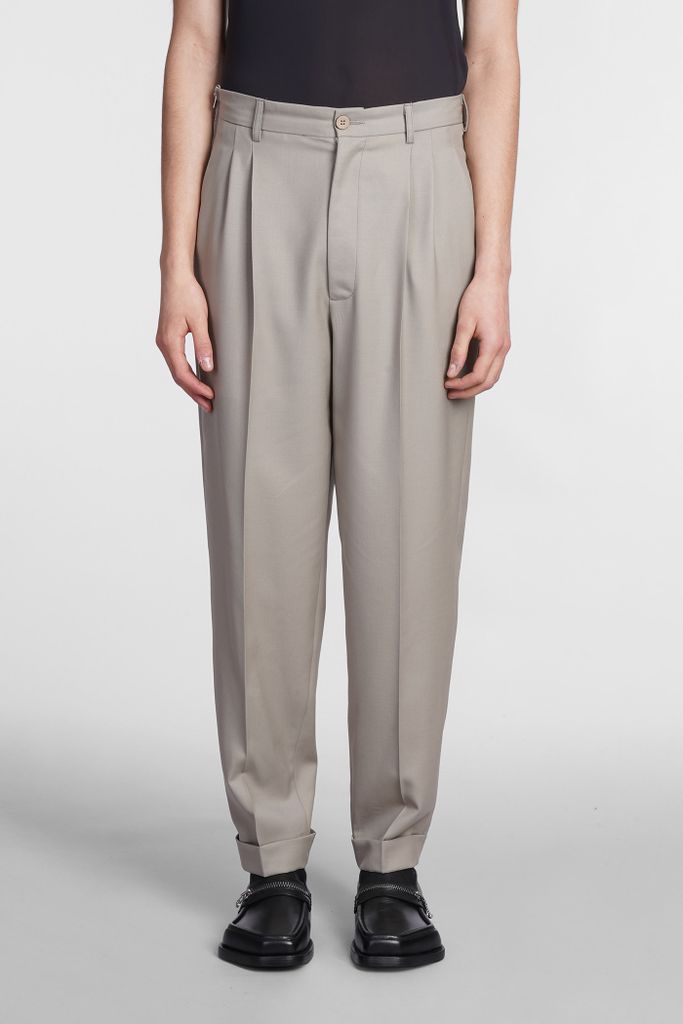 Pants In Grey Wool