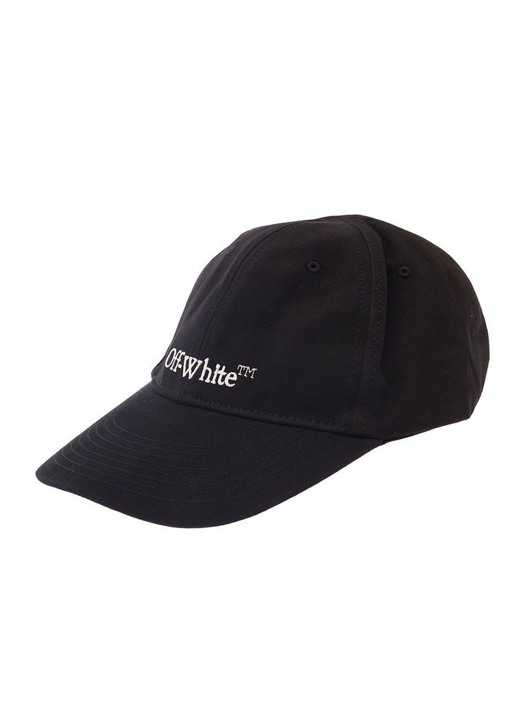 Black Baseball Cap With Contrasting Logo In Cotton Man