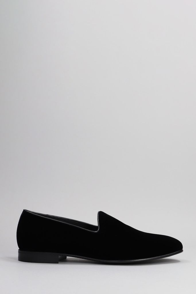 Loafers In Black Velvet
