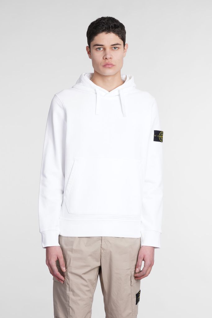 Sweatshirt In White Cotton