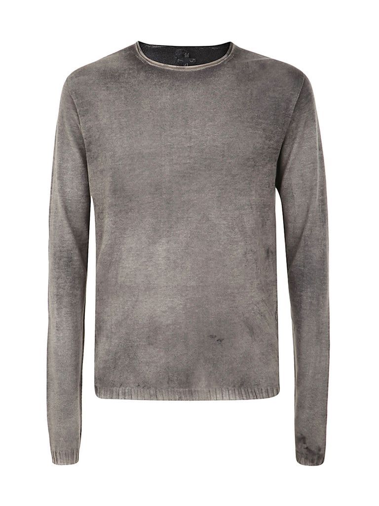 Regular Crew Neck Sweater With Ribbed Neck