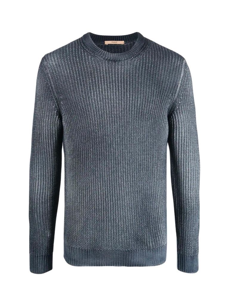 Ribbed L/s Crew Neck Sweater