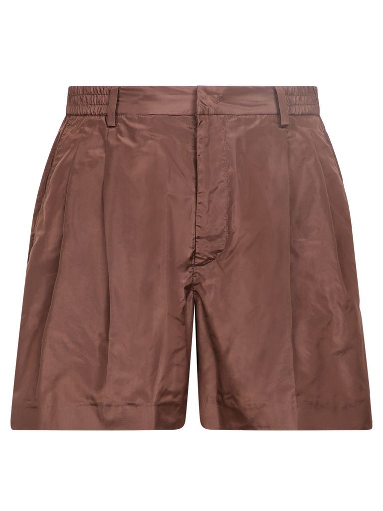 Pressed-Crease Tailored Shorts