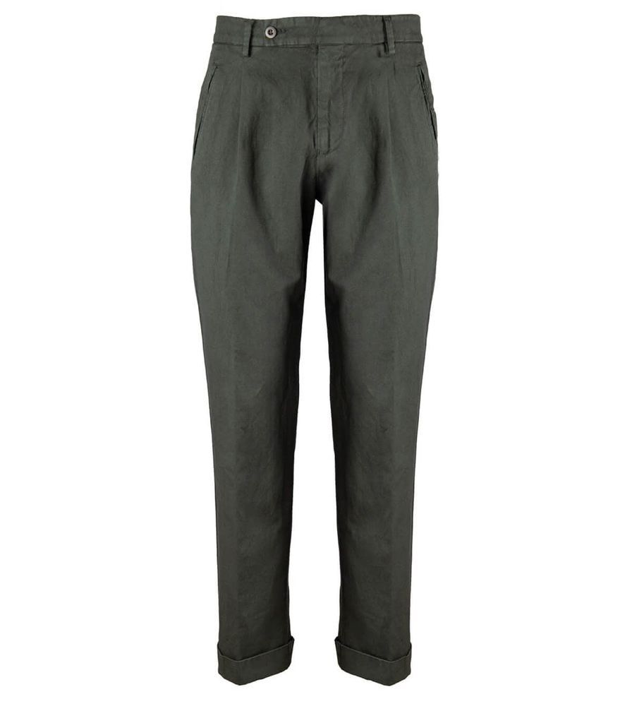 Retro Theca Military Green Trousers