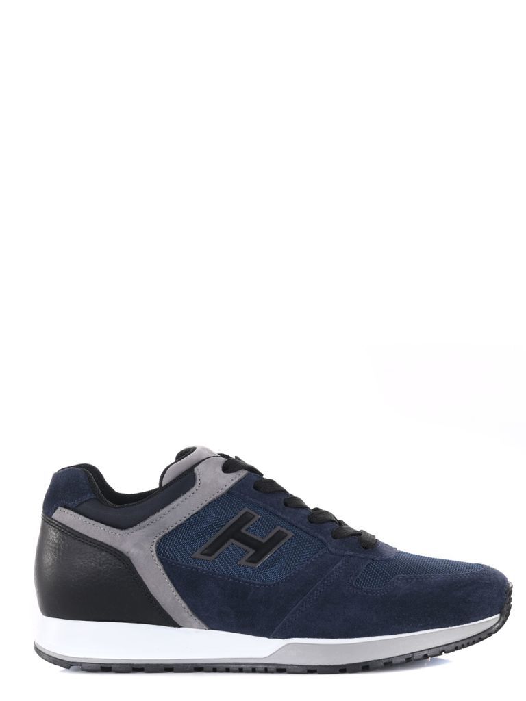 Sneakers Uomo Hogan H321 In Pelle Scamosciata E Nylon