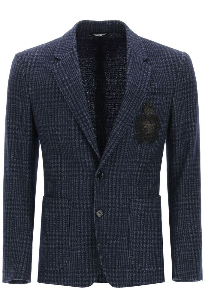 Tailored Blazer In Tartan Wool