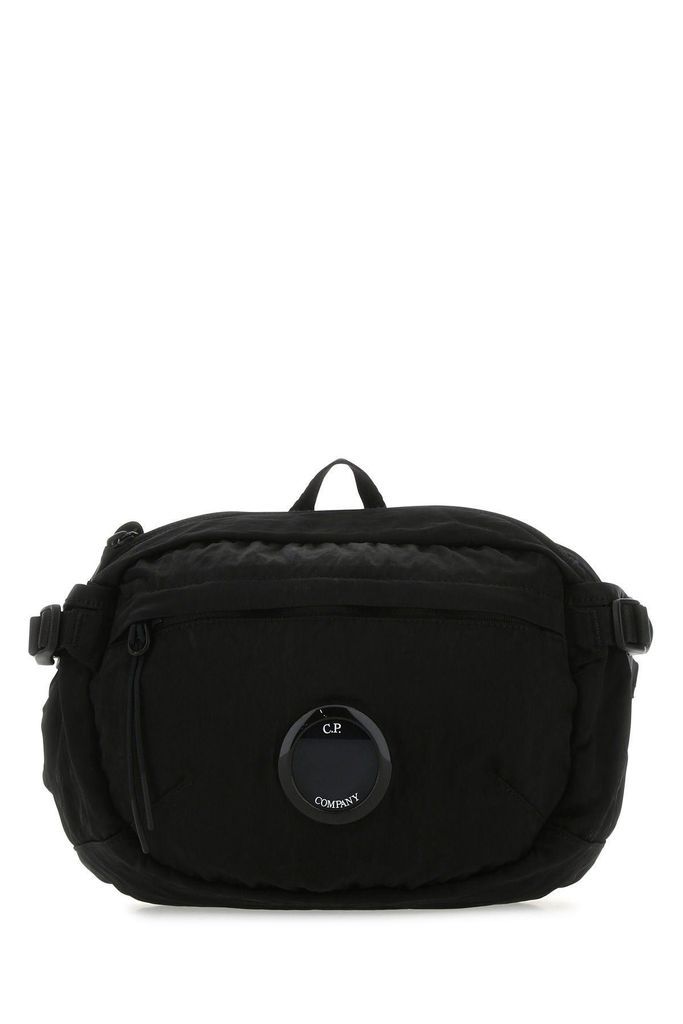 Black Nylon Belt Bag