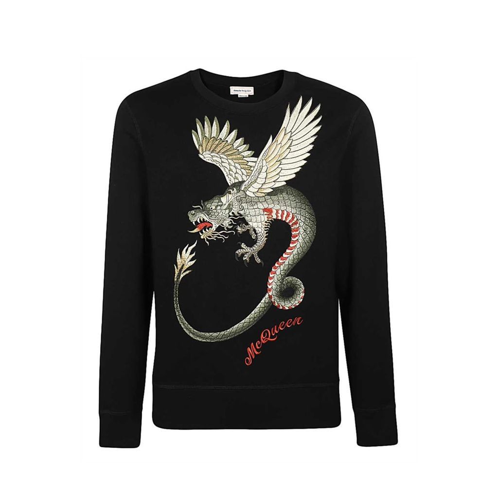 Embroidered Dragon Sweatshirt