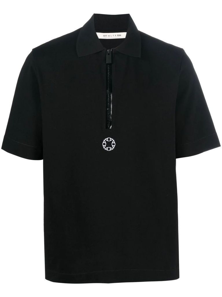 1017 Alyx 9Sm Black Cotton Polo Shirt