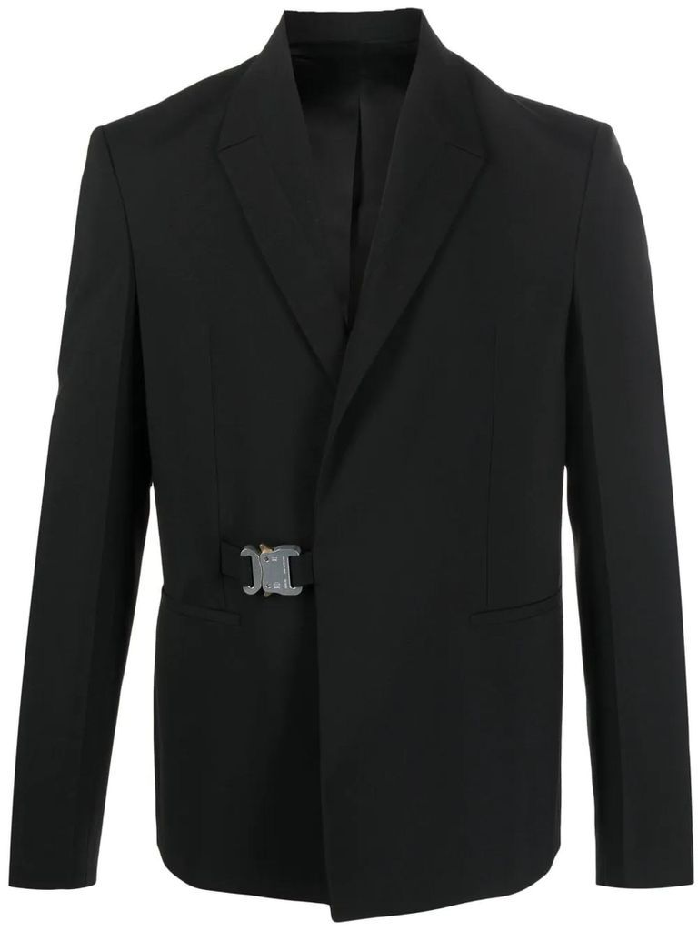 1017 Alyx 9Sm Black Stretch Virgin Wool Blend Tailored Blazer