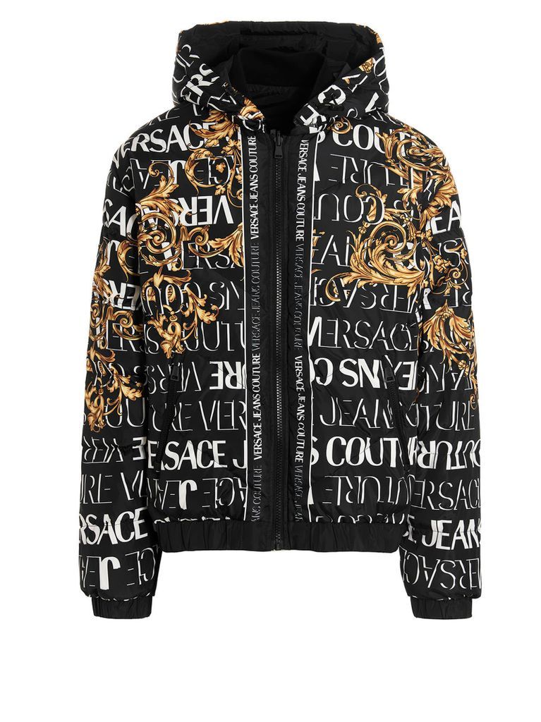 All-Over Print Reversible Down Jacket