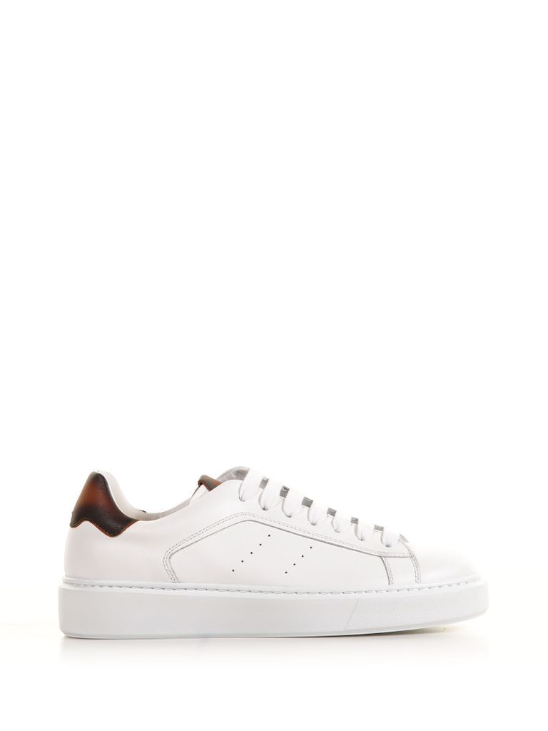 Alex Sneaker In Leather With Shaded Heel
