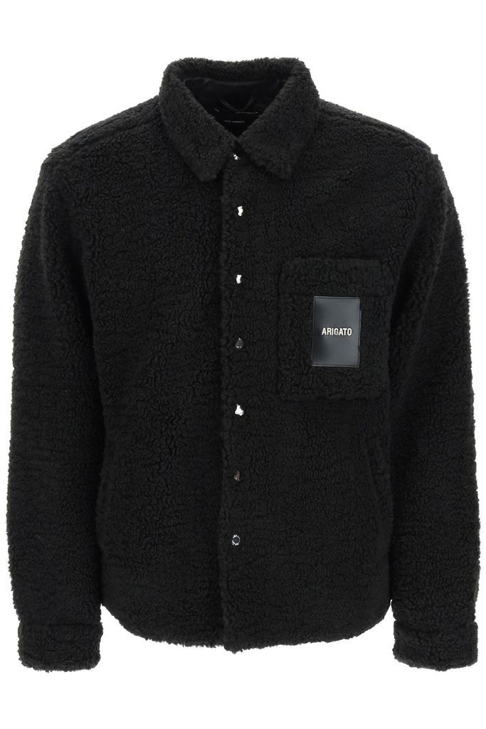 Aspen Teddy Overshirt With Logo Patch